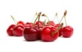 Fresh cherries, isolated Royalty Free Stock Photo
