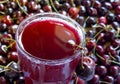 Fresh cherry juice