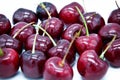 Fresh cherry red fruit group.