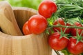 Fresh cherry tomatoes closeup Royalty Free Stock Photo