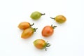 Fresh cherry tomatoes isolated on white background. Royalty Free Stock Photo