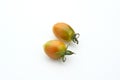 Fresh cherry tomatoes isolated on white background. Royalty Free Stock Photo