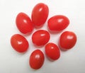 Fresh cherry tomatoes isolated on white background Royalty Free Stock Photo