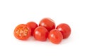 Fresh Cherry Tomatoes Isolated On White Background