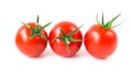 Fresh cherry tomatoes on white background, raw food and vegetable Royalty Free Stock Photo