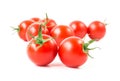 Fresh cherry tomatoes on white background, raw food and vegetable Royalty Free Stock Photo