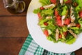 Fresh chicken salad Royalty Free Stock Photo