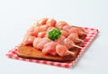 Fresh chicken skewers Royalty Free Stock Photo