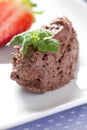 Fresh chocolate mousse Royalty Free Stock Photo