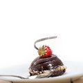 Fresh chocolate strawberry mousse Royalty Free Stock Photo