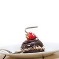 Fresh chocolate strawberry mousse Royalty Free Stock Photo