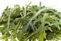 Fresh chopped arugula isolated on white background Royalty Free Stock Photo