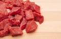 Fresh chopped beef steak Royalty Free Stock Photo