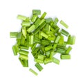 Fresh Chopped Leek Royalty Free Stock Photo