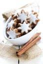 Fresh cinnamon star cookies