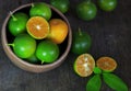 Fresh Citrus calamondin fruit Royalty Free Stock Photo