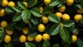 Fresh citrus fruits on green leaf background, nature healthy refreshment generated by AI Royalty Free Stock Photo