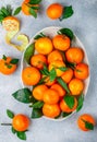 Fresh citrus mandarin oranges fruit tangerines, clementines, Royalty Free Stock Photo