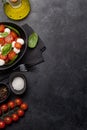 Fresh classic caprese salad