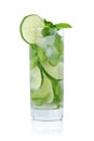 Fresh classic long drink mojito Royalty Free Stock Photo