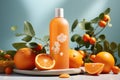 Fresh and clean: citrus scented shower gel