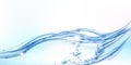 Fresh clean water wave with bubbles and drops Royalty Free Stock Photo