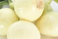 fresh cleaned white organic vegetable onion Royalty Free Stock Photo