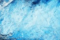 Fresh clear blue water texture closeup, sea waves pattern, ocean surface, transparent pure water splash, white foam bubbles, drops Royalty Free Stock Photo