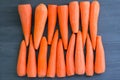 Fresh cleared yellow orange red carrot vegetables prepared for healthy organic vegan food recipe