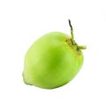 fresh Coconut isolate on white Royalty Free Stock Photo