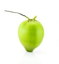 fresh Coconut isolate on white Royalty Free Stock Photo