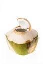 Fresh coconut ready to drink