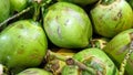 Fresh coconuts for softdrink Royalty Free Stock Photo