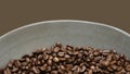 Fresh coffee bean background, roast grain