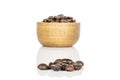 Fresh coffee bean isolated on white Royalty Free Stock Photo