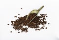 Fresh coffee beans background texture Royalty Free Stock Photo