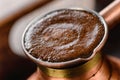Fresh coffee in the pot Royalty Free Stock Photo