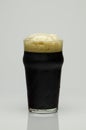 fresh and cold black beer