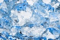 Fresh cold blue ice background