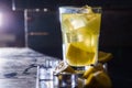 Cold lemon drink Royalty Free Stock Photo