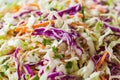 Fresh Coleslaw Salad with green and red cabbage Royalty Free Stock Photo