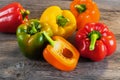 Fresh colored bell pepper Royalty Free Stock Photo