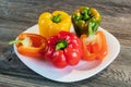 Fresh colored bell pepper Royalty Free Stock Photo