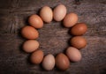 image of fresh chicken eggs Royalty Free Stock Photo
