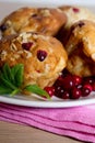 Pastry with cranberry