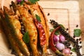 Roasted grilled baked or deep fried sardine fish Kerala India