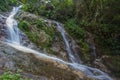 Fresh and cool atmosphere at Mae Kampong Waterfall in Ban Mae Kampong,Mae On sub-district,Chiangmai,northern Thailand. Royalty Free Stock Photo