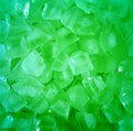 Fresh cool green ice cube background