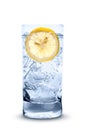 Fresh cool water with ice and lemon Royalty Free Stock Photo