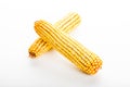 Fresh corn cobs isolated in white Royalty Free Stock Photo